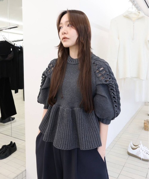 TODAYFUL ニット セーター Puffsleeve Knit Tops レディース
