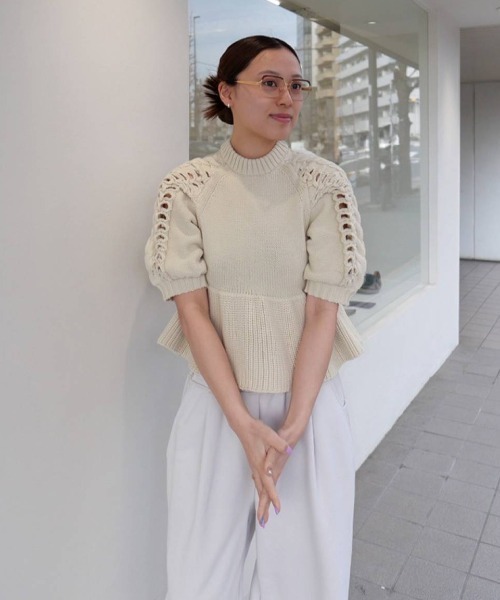 TODAYFUL ニット セーター Puffsleeve Knit Tops レディース