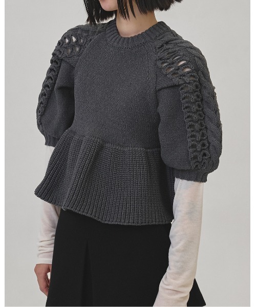 TODAYFUL ニット セーター Puffsleeve Knit Tops レディース