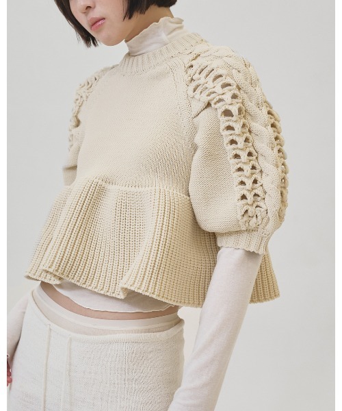 TODAYFUL ニット セーター Puffsleeve Knit Tops レディース