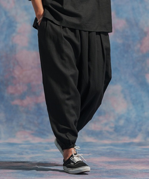 「Jih Nunc」 イージーパンツ M ブラウン メンズ_画像2