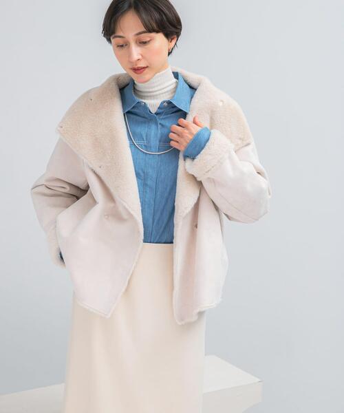 ブルゾン アウター 「WEB/一部店舗限定」リバーシブルファーブルゾン