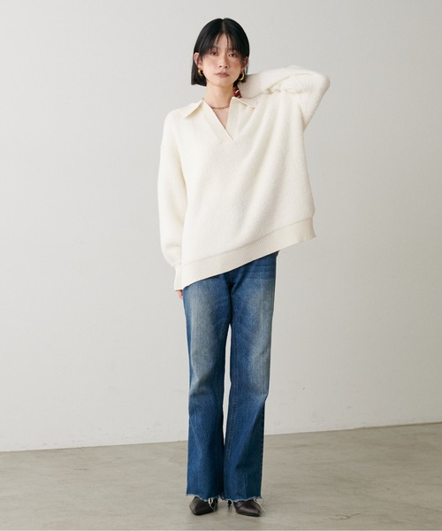 LARUTA（ラルータ） ニット セーター 「LARUTA」スキッパーシャギー