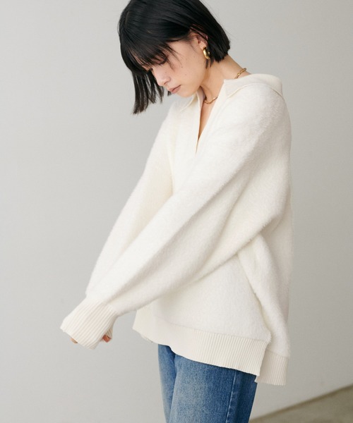 LARUTA（ラルータ） ニット セーター 「LARUTA」スキッパーシャギー