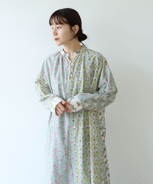 ワンピース Yuni yuni ワンピース switching print kaftan ワンピース : ZOZOTOWN Yahoo