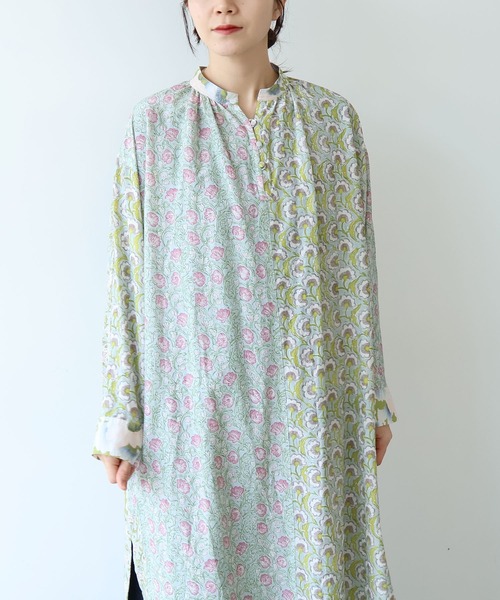 yuni ワンピース switching print kaftan ワンピース : ZOZOTOWN Yahoo