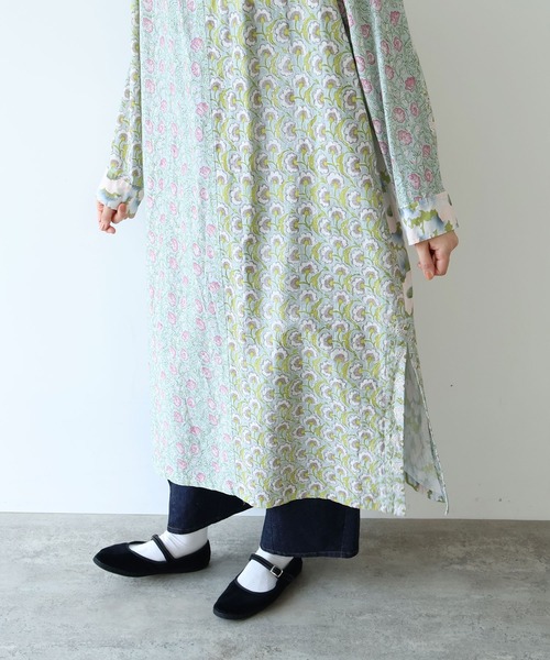yuni ワンピース switching print kaftan ワンピース : ZOZOTOWN Yahoo