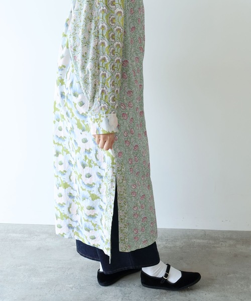yuni ワンピース switching print kaftan ワンピース : ZOZOTOWN Yahoo