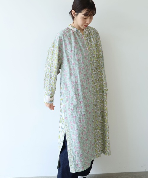 yuni ワンピース switching print kaftan ワンピース : ZOZOTOWN Yahoo