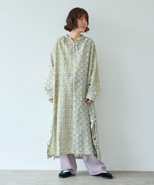 yuni ワンピース switching print kaftan ワンピース : ZOZOTOWN Yahoo