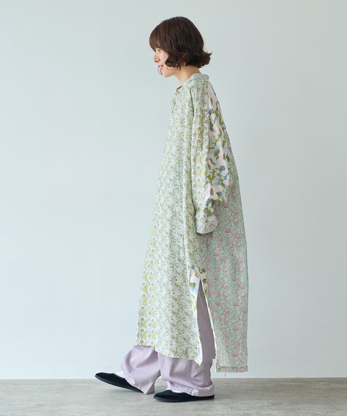 yuni ワンピース switching print kaftan ワンピース : ZOZOTOWN Yahoo