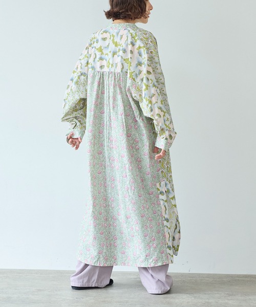 yuni ワンピース switching print kaftan ワンピース : ZOZOTOWN Yahoo