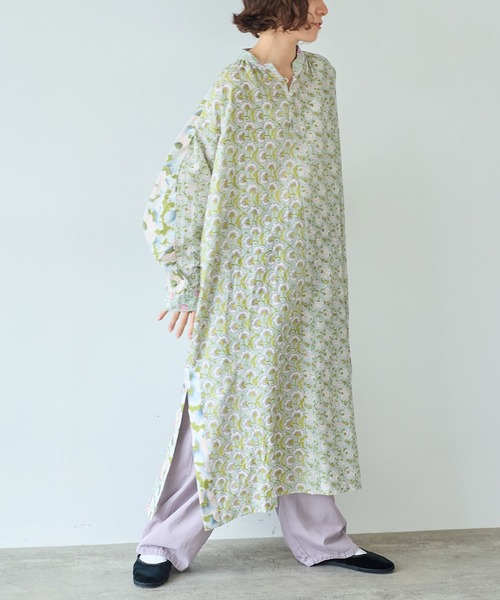 ワンピース Yuni yuni ワンピース switching print kaftan ワンピース : ZOZOTOWN Yahoo