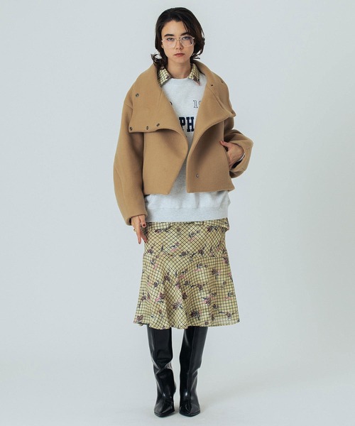 ROSE BUD（ローズバッド） コート アウター (mici)BIG STAND COLLAR