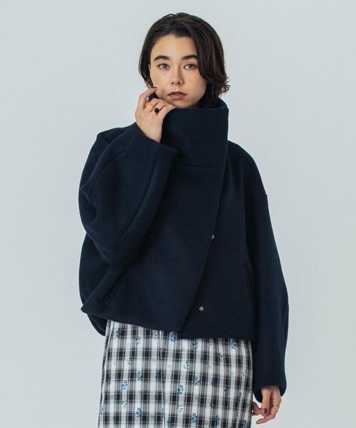 ROSE BUD コート アウター (mici)BIG STAND COLLAR BLOUSON レディース