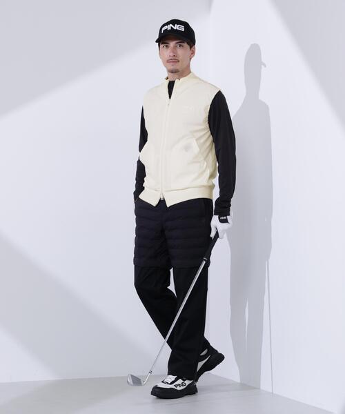 PING（ピン） ベスト ジレ 「PING APPAREL」プレーンニット/布帛