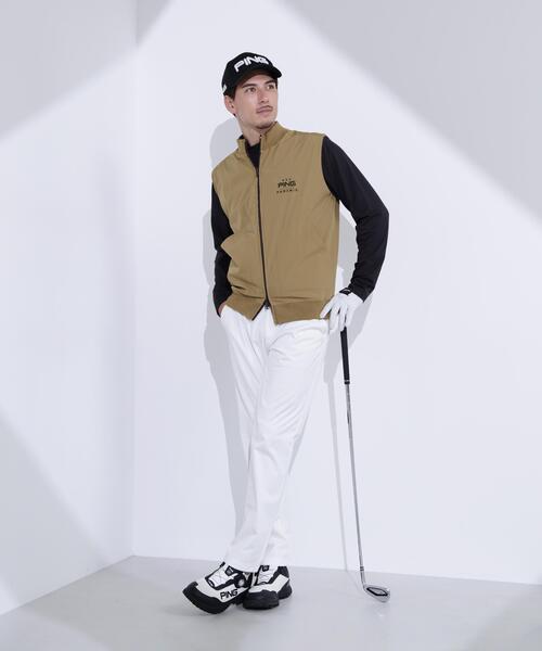 PING（ピン） ベスト ジレ 「PING APPAREL」プレーンニット/布帛