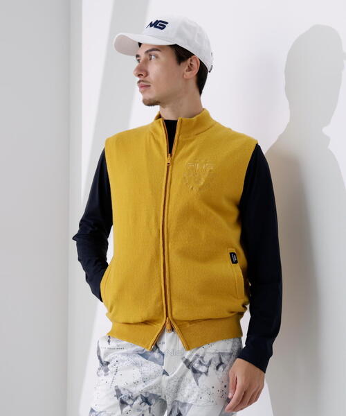 PING（ピン） ベスト ジレ 「PING APPAREL」プレーンニット/布帛