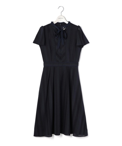 「LAISSE PASSE」 半袖ワンピース 36 ベージュ レディースの画像2