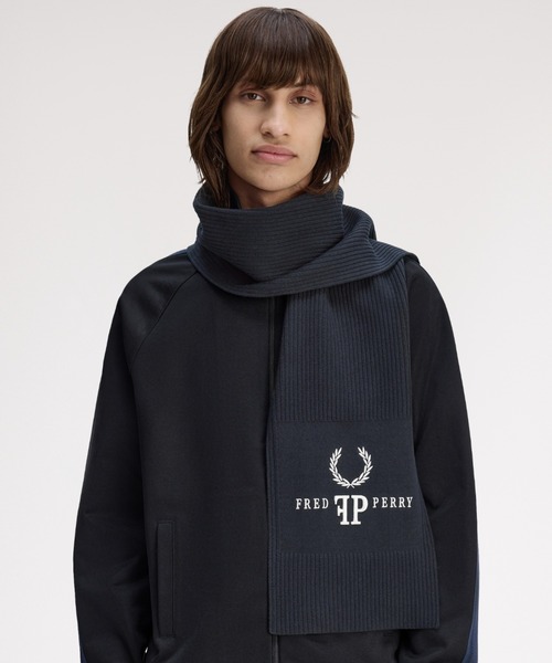 FRED PERRY（フレッドペリー） マフラー 「ZOZO限定」Monogram Scarf