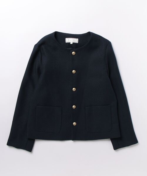 ROPE' PICNIC（ロペ ピクニック） ノーカラージャケット 40 ネイビー