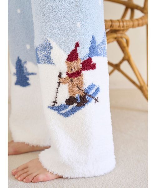 ジェラートピケ☆【HOLIDAY】スキーベアジャガードロングパンツ セール】【HOLIDAY】スキーベアジャガードロングパンツ（ルームウェア