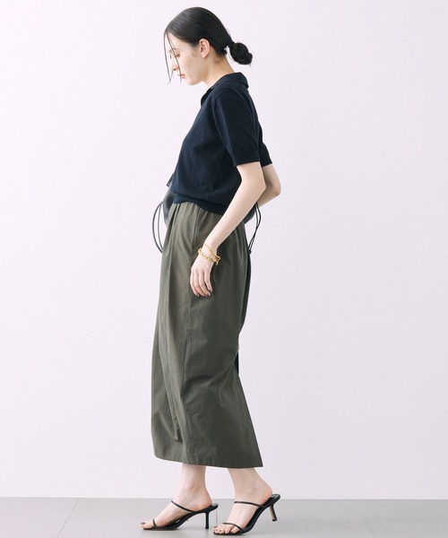 「BABYLONE」 半袖ニット フリー ネイビー レディース_画像8