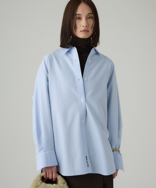 BABYLONE（バビロン） ブラウス シャツ オックス刺繍オーバーシャツ