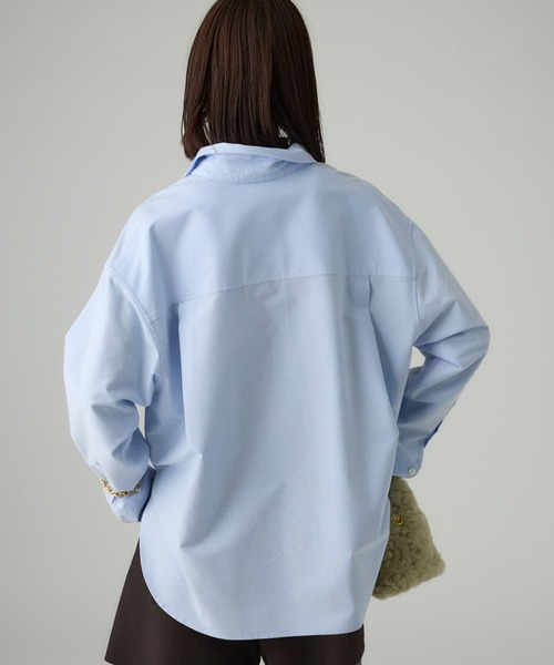 BABYLONE（バビロン） ブラウス シャツ オックス刺繍オーバーシャツ