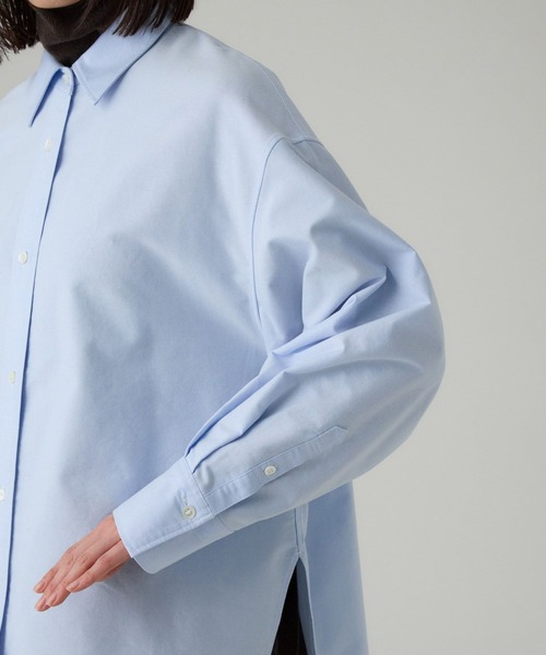 BABYLONE（バビロン） ブラウス シャツ オックス刺繍オーバーシャツ