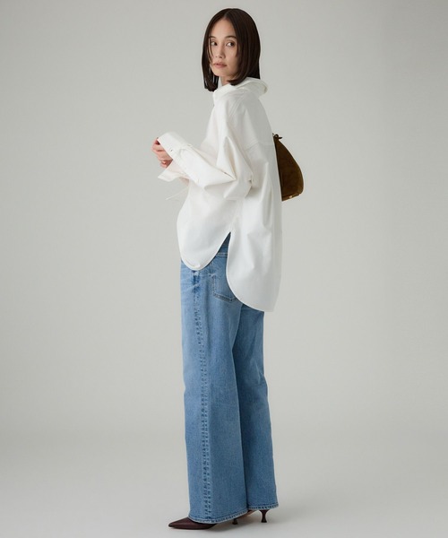 BABYLONE（バビロン） ブラウス シャツ オックス刺繍オーバーシャツ