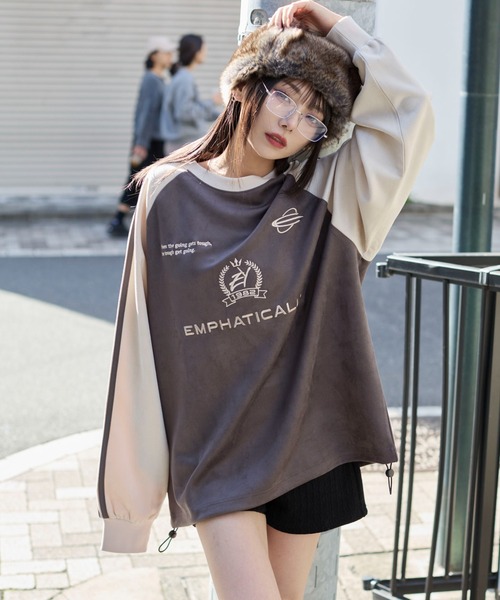 WEGO（ウィゴー） トレーナー スウェット WEGO/フェイクスウェード