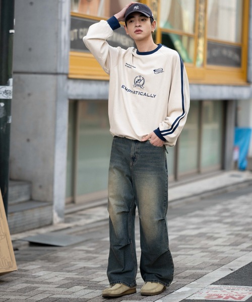 WEGO（ウィゴー） トレーナー スウェット WEGO/フェイクスウェード