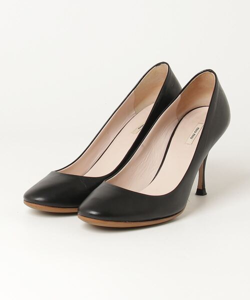 miu miu（ミュウミュウ） パンプス 35 ブラック レディース : ZOZOTOWN
