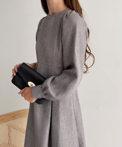 「FILLOU」 長袖ワンピース X-LARGE ブラック レディース_画像6