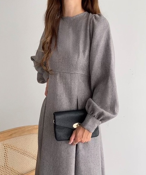 「FILLOU」 長袖ワンピース X-LARGE ブラック レディース_画像8