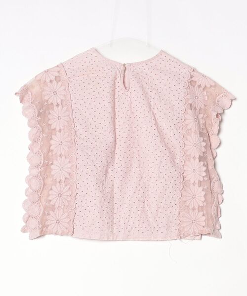 「flower」 フリル半袖ブラウス M ピンク レディース_画像2