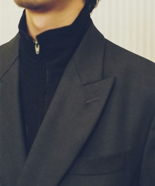 LIDNM DOUBLE BREASTED CHESTER Sサイズ LIDnM（リドム） チェスターコート コート DOUBLE BREASTED CHESTER