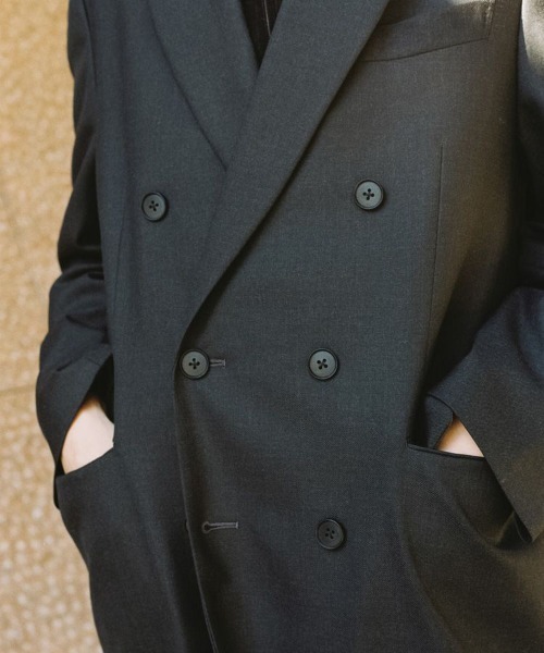 LIDNM DOUBLE BREASTED CHESTER Mサイズ LIDNM（リドム）の「DOUBLE BREASTED CHESTER（チェスターコート