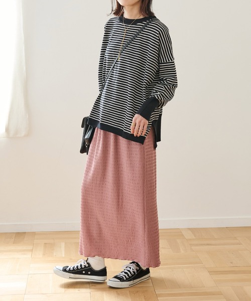 「Crisp」 長袖ニット FREE ブルー レディース_画像2