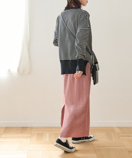 「Crisp」 長袖ニット FREE ブルー レディース_画像4