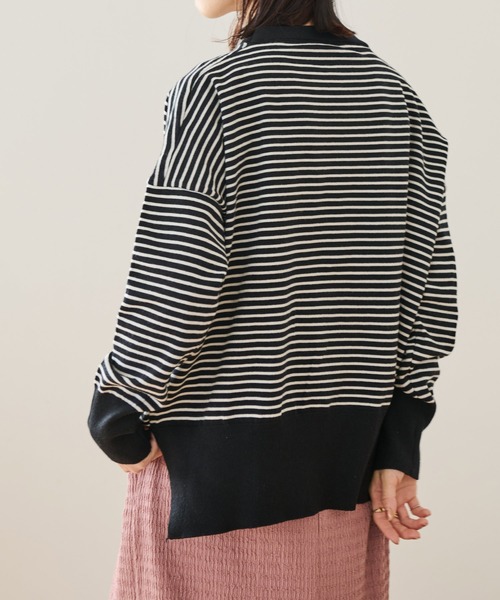 「Crisp」 長袖ニット FREE ブルー レディース_画像5