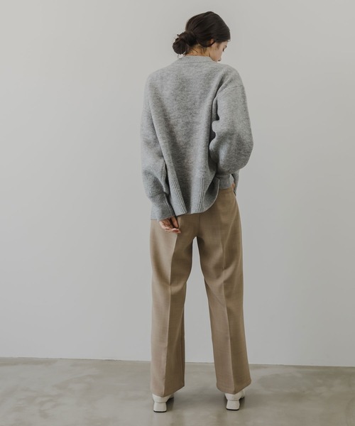 「rectangle」 長袖ニット FREE サックスブルー レディース_画像8