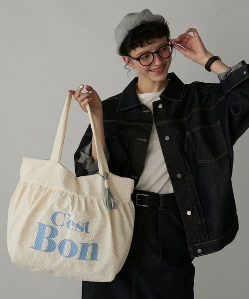 まろ スーとビリーのトートバック BONLECILL Marche トートバッグ 「BONLECILL Marche」チャーム付きバイ