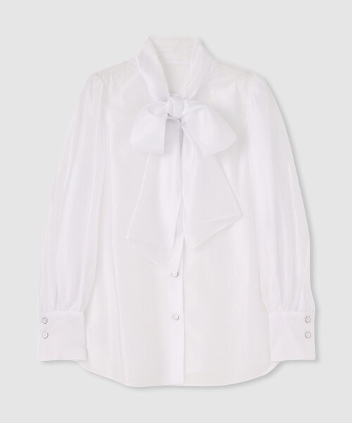 ※新品タグ付き※allureville オーガンザボウブラウス　ブラック allureville（アルアバイル） ブラウス シャツ オーガンザボウブラウス