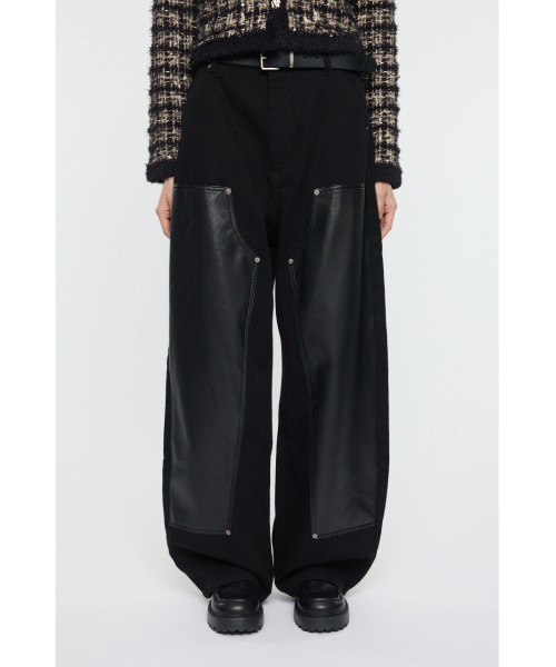 MOUSSY（マウジー） ジーンズ デニム デニムパンツ F/LEATHER DOUBLE