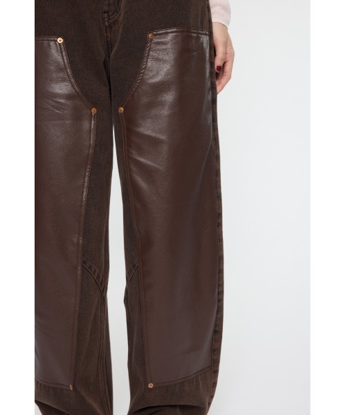 MOUSSY（マウジー） ジーンズ デニム デニムパンツ F/LEATHER DOUBLE