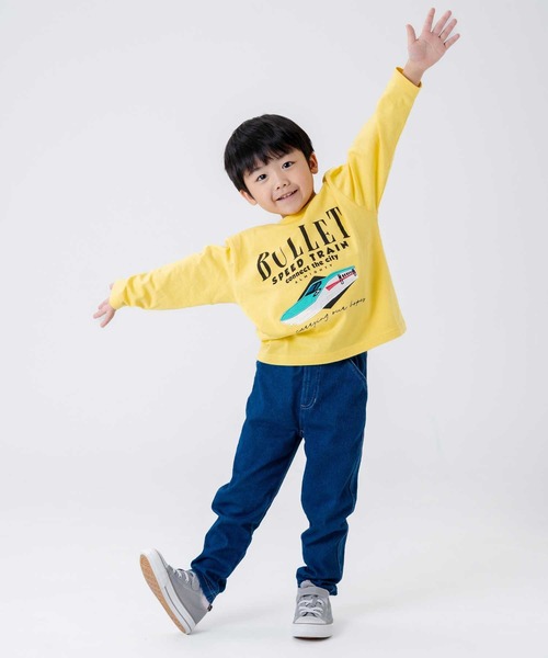 SAPEur キッズ 120~130 パンツ デニム スウェット SKAPE（エスケープ） パンツ ニットデニムパンツ キッズ 子供服 男の子