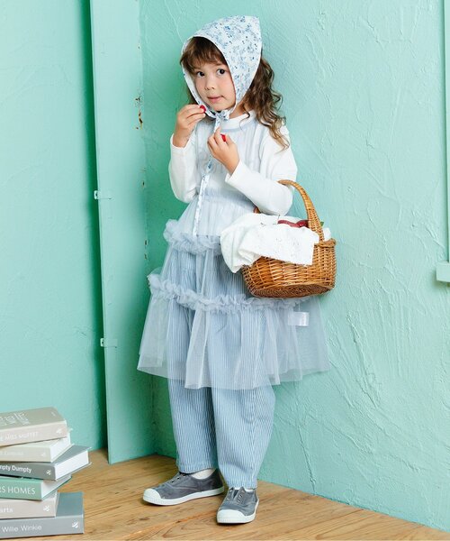 Boribon パンツ リボンモチーフココデニムパンツ キッズ 子供服 女の子