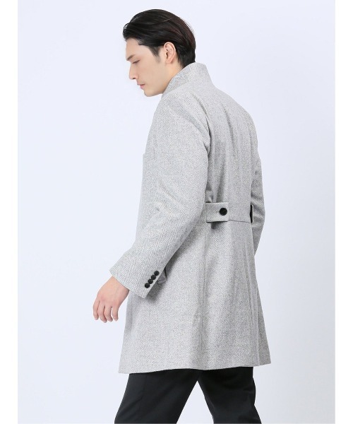 renoma HOMME（レノマオム） ステンカラーコート LARGE ライトグレー